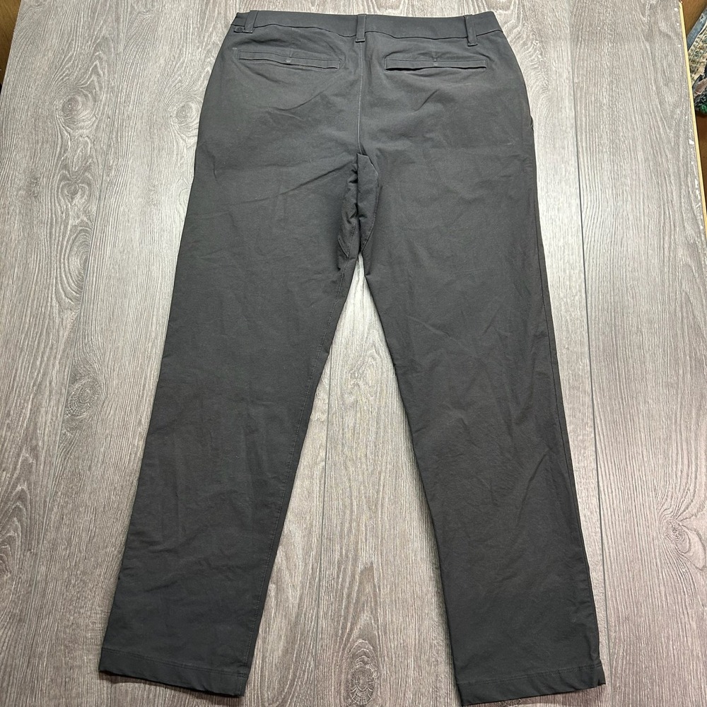 Lululemon Commission Pant 34 x 30 Classic Fit Charcoal Black Chino Trousers Mens